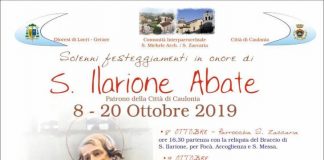 S. Ilarione Abate – 8/20 Ottobre 2019