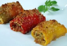 Involtini di peperoni arrostiti