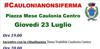 #CauloniaNonSiFerma
