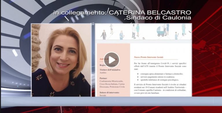 Riconoscimento a Caulonia per Migliore Gestione Servizi Sociali Covid-19 Riconoscimento a Caulonia per Migliore Gestione Servizi Sociali Covid-19