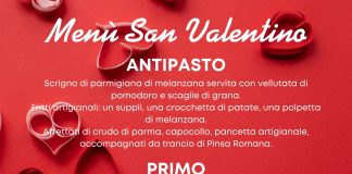 Menu San Valentino 2023 – Pizzeria Zazà
