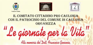 Le Giornate per la Vita – Comitato Pro Caulonia