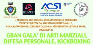 Gran Galà di Arti Marziali, Difesa Personale, Kickboxing e Cerimonia Cambio Cintura