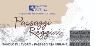 Paesaggi Reggini – Tavolo di Lavoro e Passeggiata Urbana